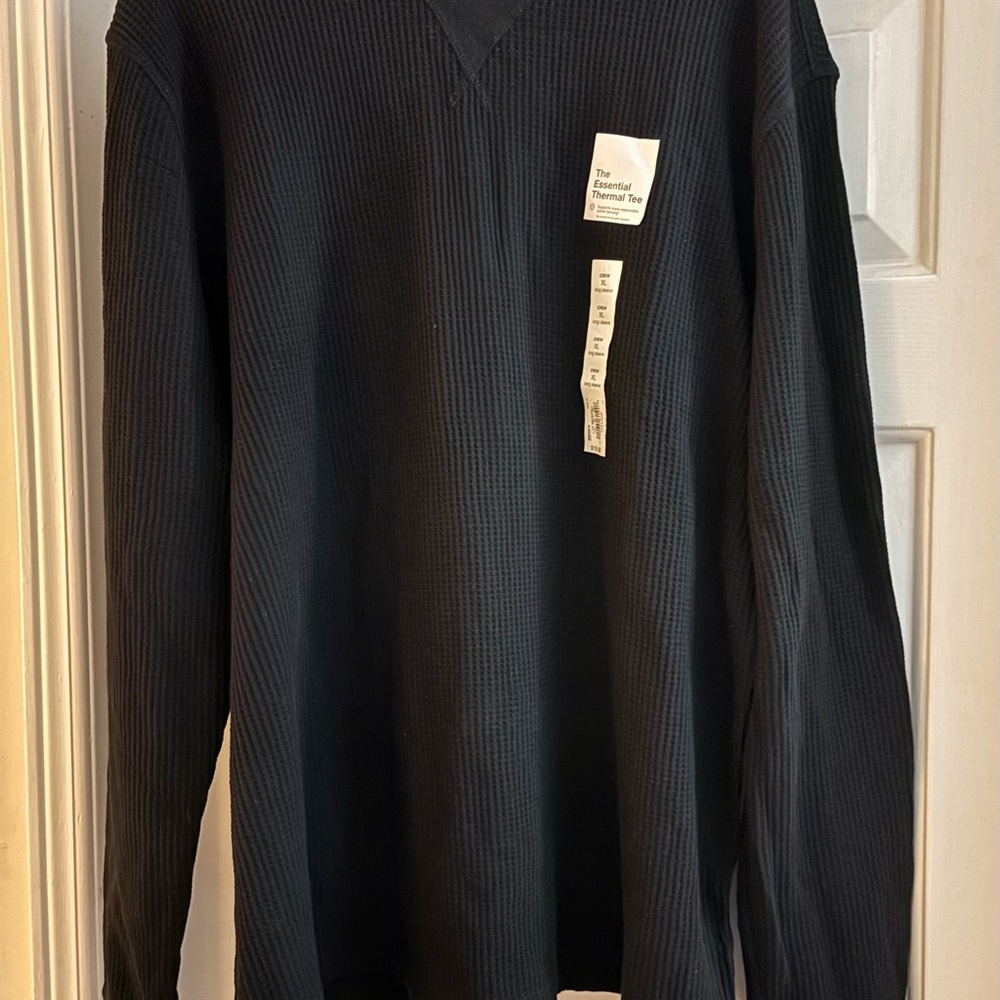 Sonoma Black Waffle Knit Top